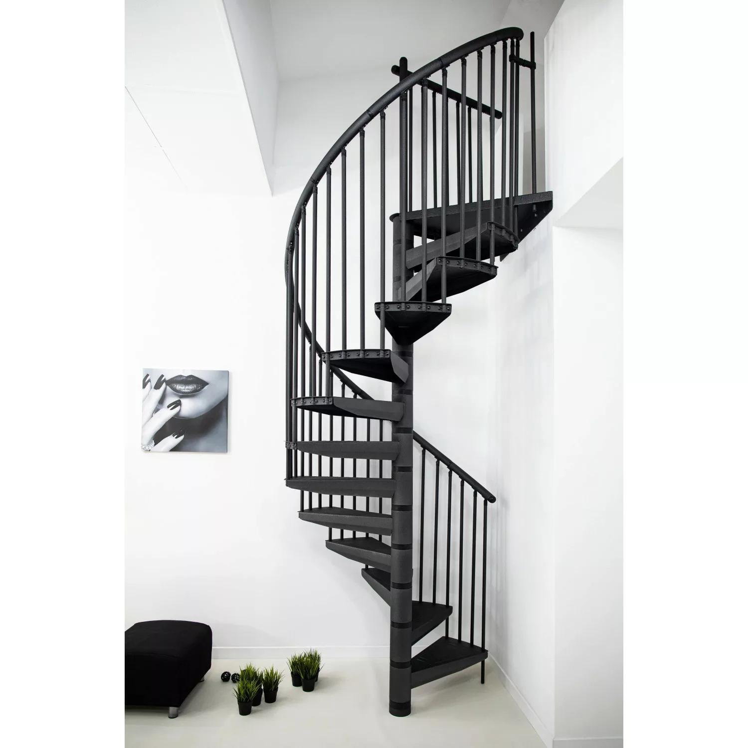 Minka Spindeltreppe Rondo Color Ø 140 cm Raumhöhe bis 300 cm günstig online kaufen