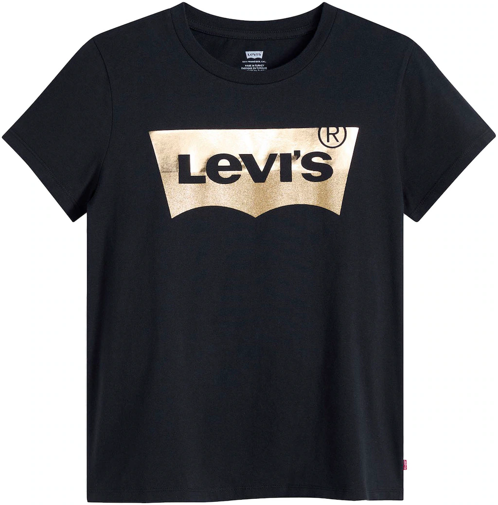 Levis Rundhalsshirt "THE PERFECT TEE", mit Logo im Metallic-Holo Print günstig online kaufen