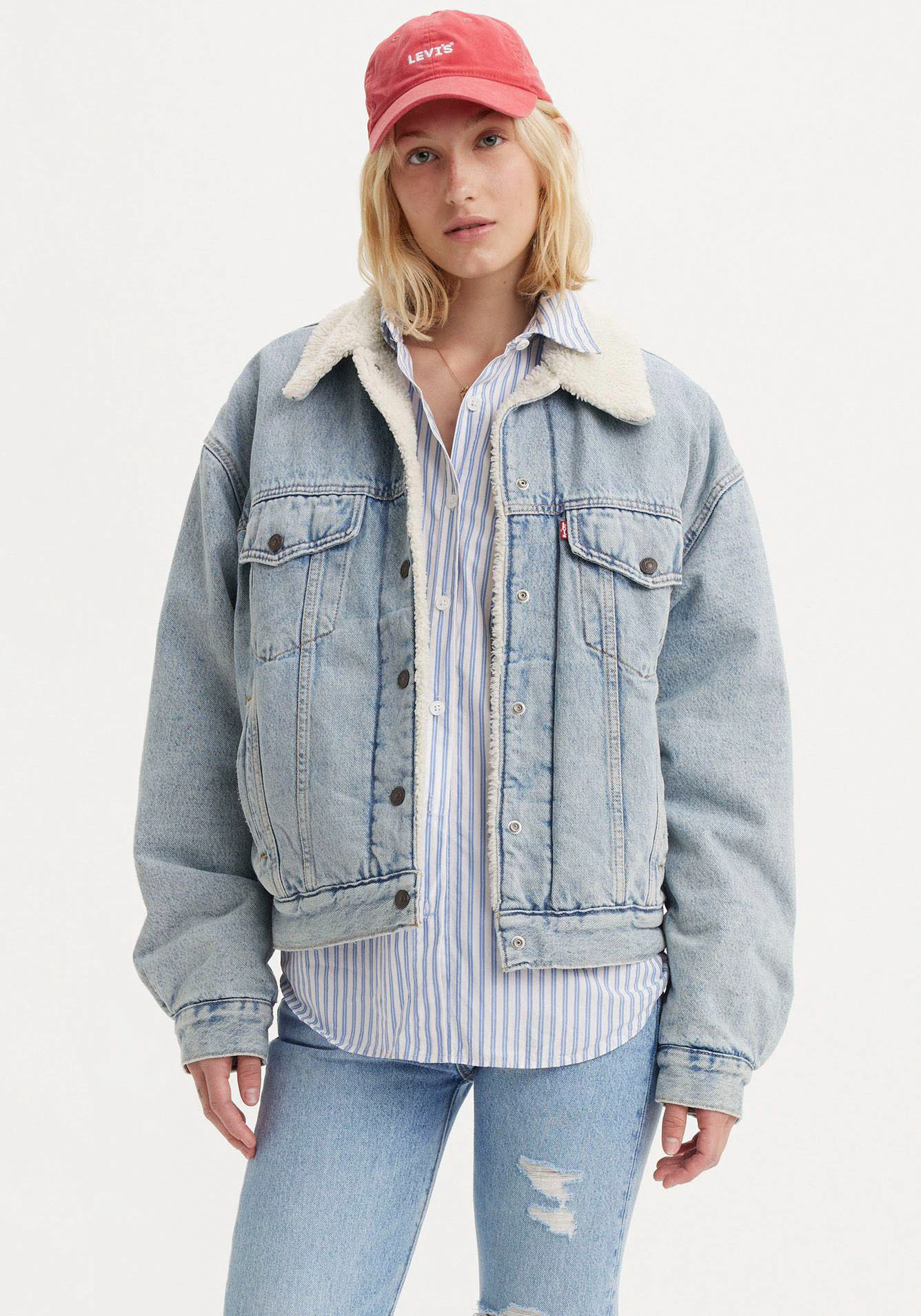 Levis Jeansjacke "SHERPA TRUCKER", mit Teddyplüsch günstig online kaufen