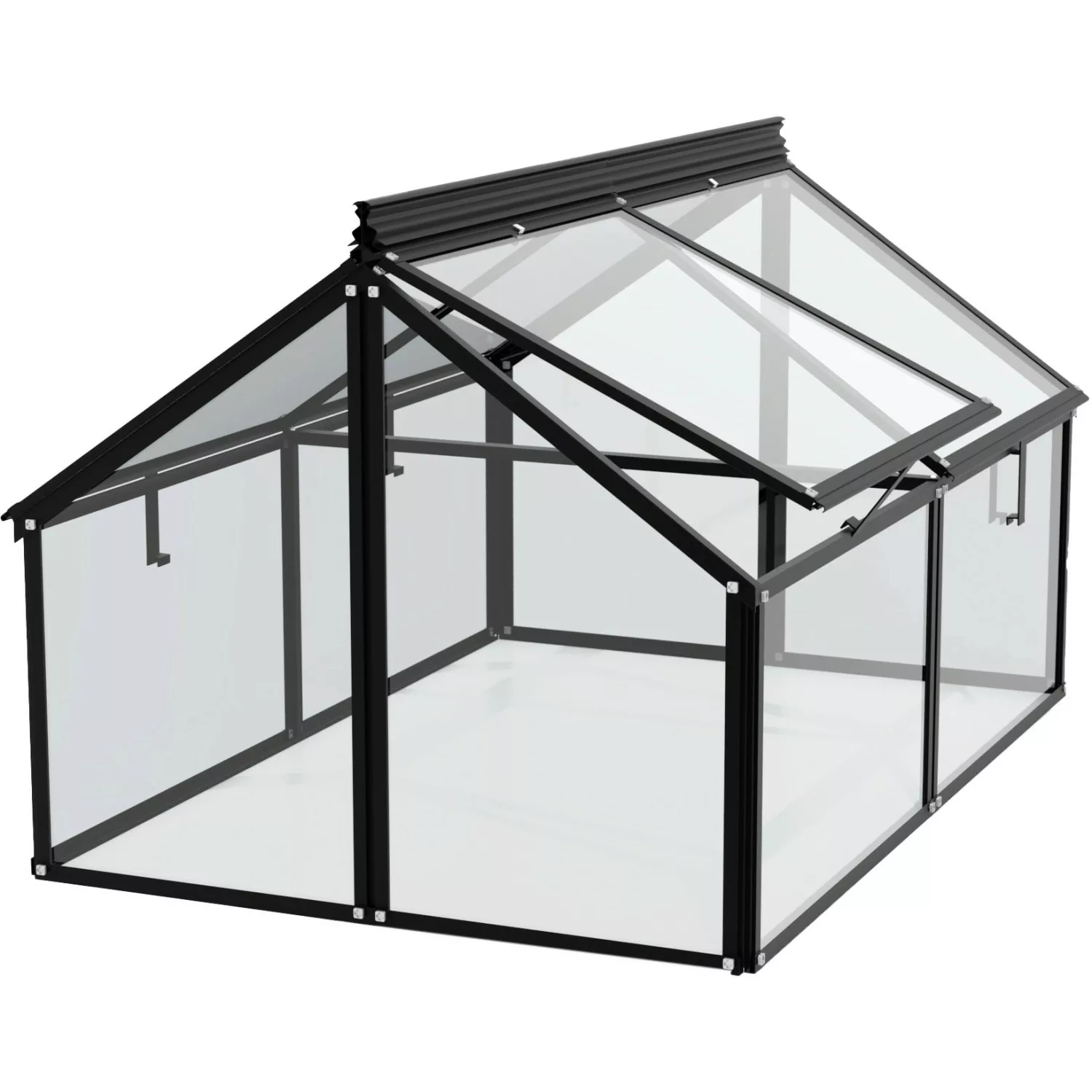 Vitavia Frühbeet "Gaia Jumbo", BxTxH: 83x119x72 cm, ESG, schwarz günstig online kaufen