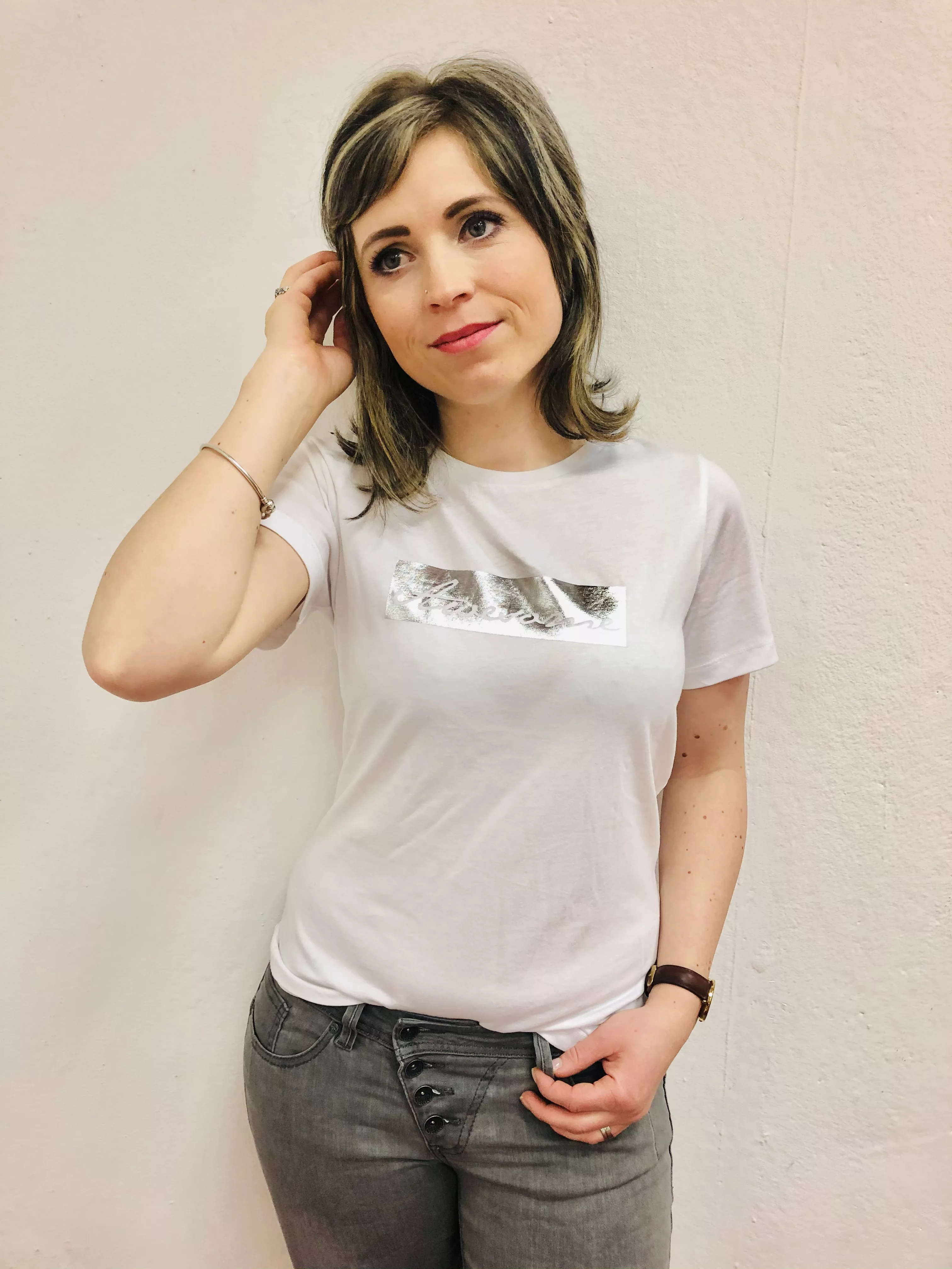 Zabaione Shirt Nina Awesome weiß günstig online kaufen