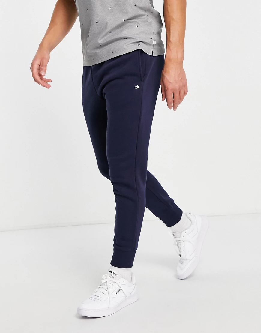 Calvin Klein Golf – Jogginghose in Marineblau mit Logo günstig online kaufen