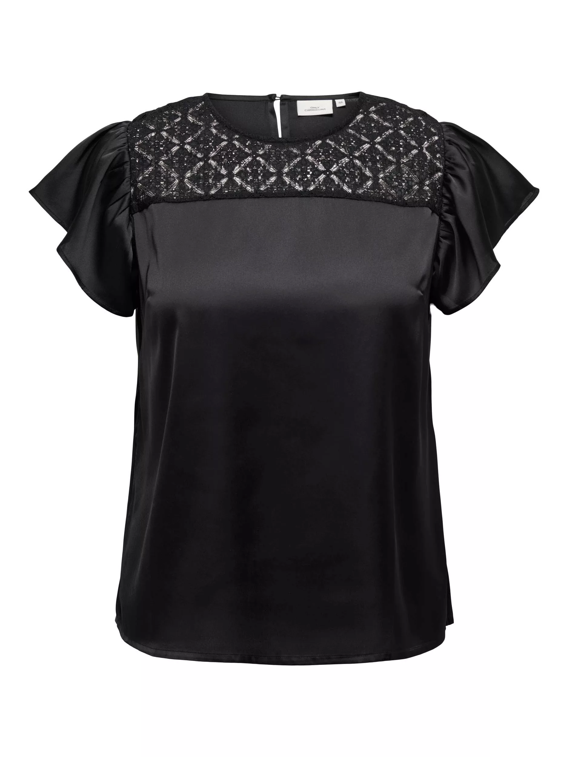 ONLY CARMAKOMA Shirtbluse "CARHANNABELL SS TOP WVN BF" günstig online kaufen