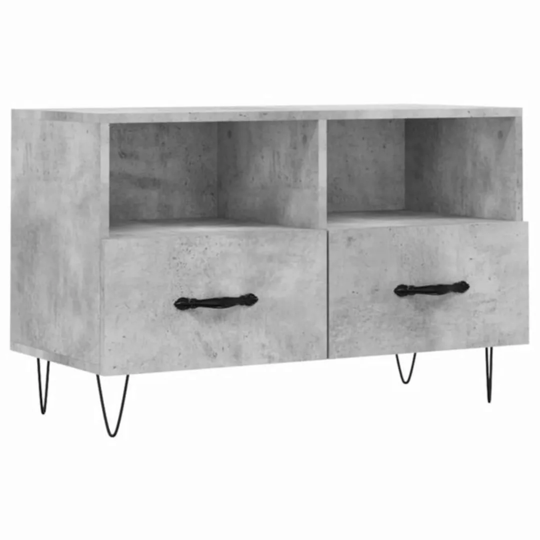 vidaXL TV-Schrank TV-Schrank Betongrau 80x36x50 cm Holzwerkstoff (1-St) günstig online kaufen