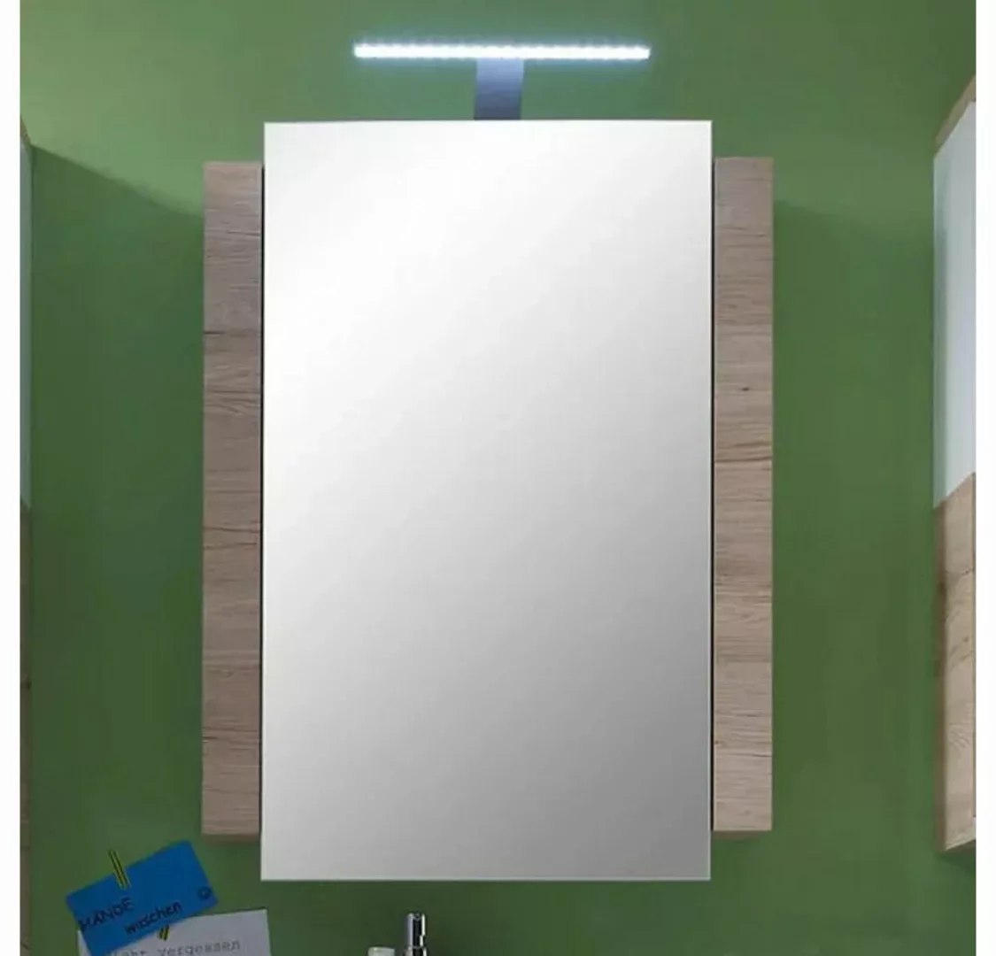 Spiegelschrank 1-türig CAMPUS inkl. Beleuchtung von Trendteam Eiche San Rem günstig online kaufen