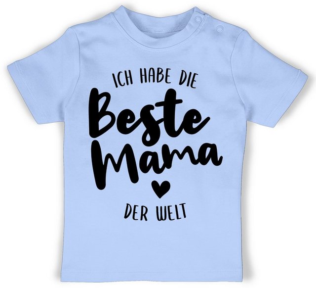 Shirtracer T-Shirt Ich habe die beste Mama der Welt Mama günstig online kaufen