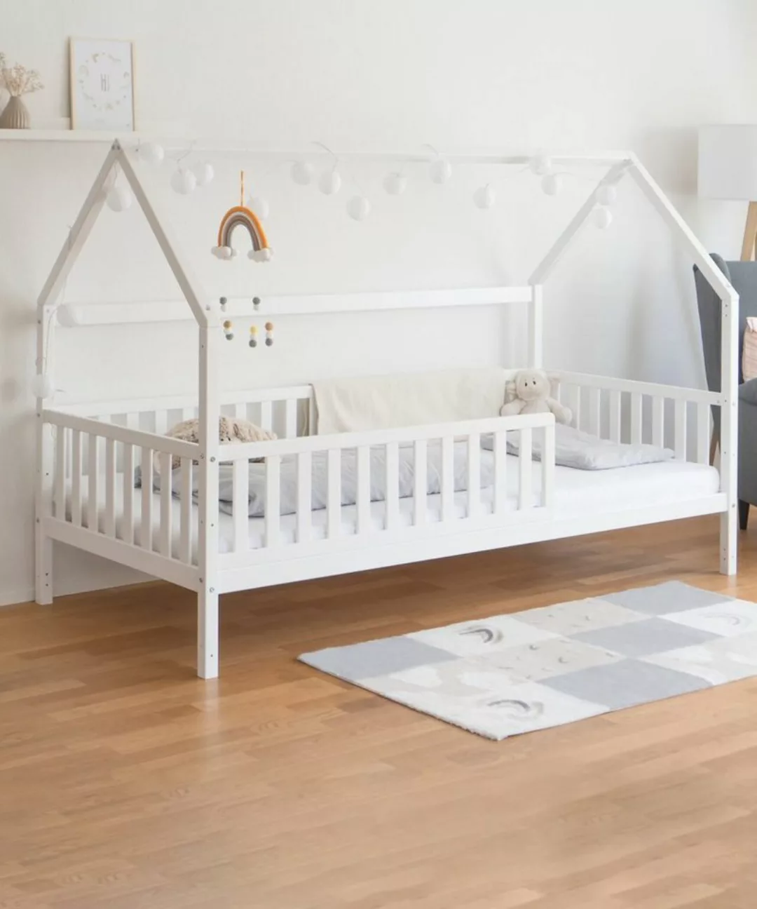 Ehrenkind Hausbett Buche (Montessori Kinderbett, Jugendbett aus massivem un günstig online kaufen
