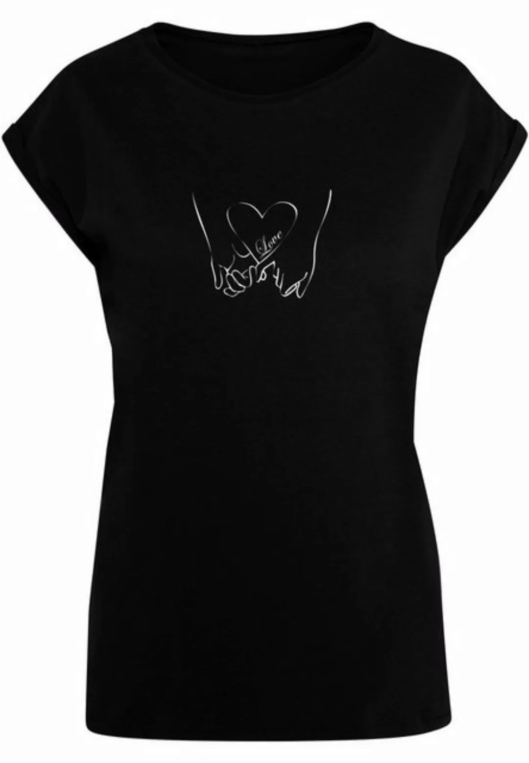 Merchcode T-Shirt Merchcode Damen Ladies Love 2 Extended Shoulder Tee (1-tl günstig online kaufen