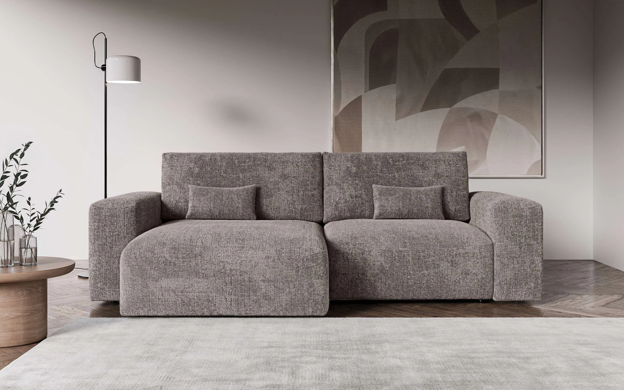 OTTO home Ecksofa "MATTS Schlafsofa mit Bettkasten, Maße B/T/H: 265/159/89 günstig online kaufen