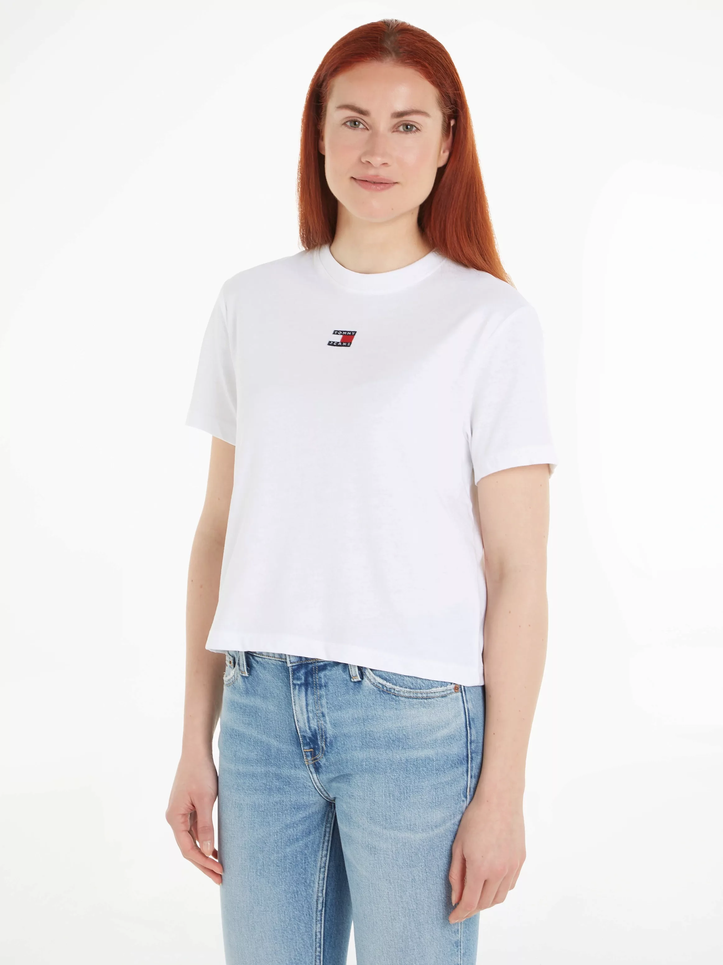 Tommy Jeans T-Shirt TJW BXY BADGE TEE EXT mit Logostickerei günstig online kaufen