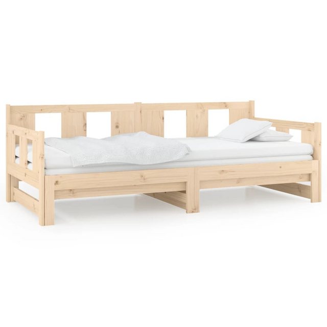 vidaXL Bett, Tagesbett Ausziehbar Massivholz Kiefer 2x(90x200) cm günstig online kaufen