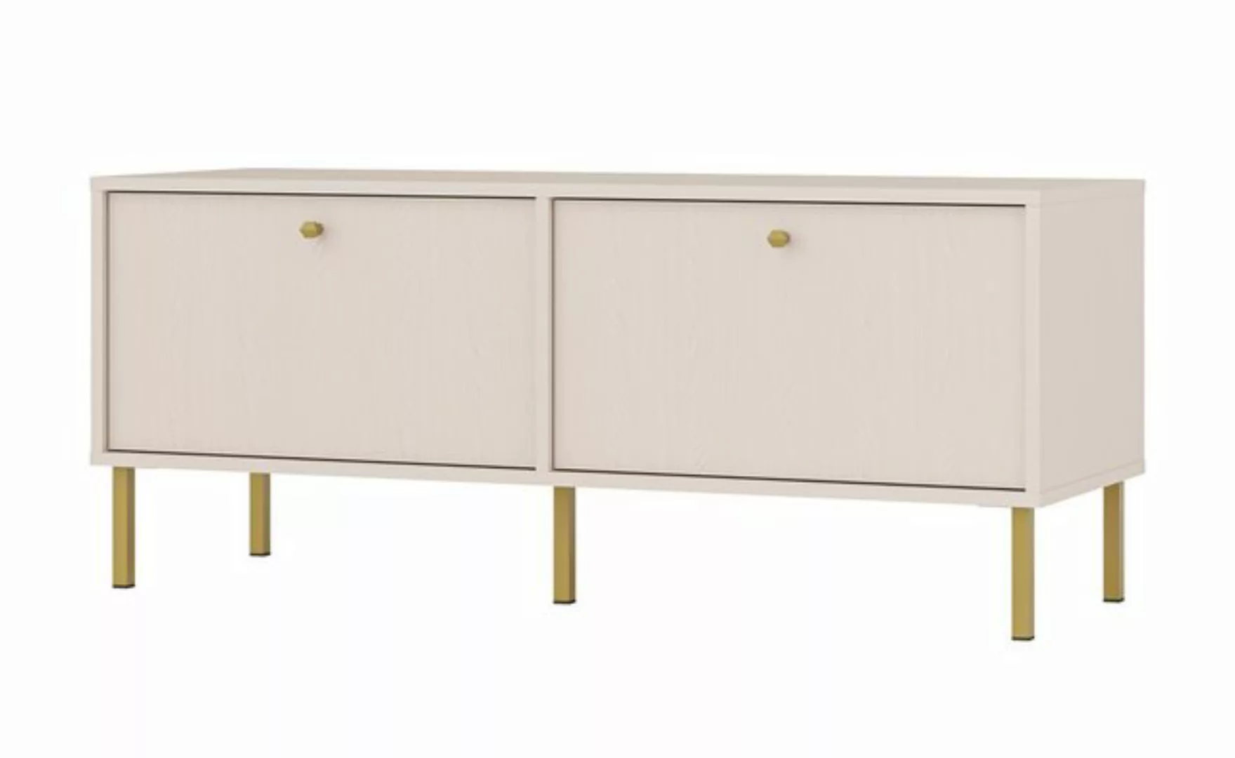 Furnix TV-Schrank Tonkin Sideboard mit zwei Türen - Metallbeine und Griffe günstig online kaufen