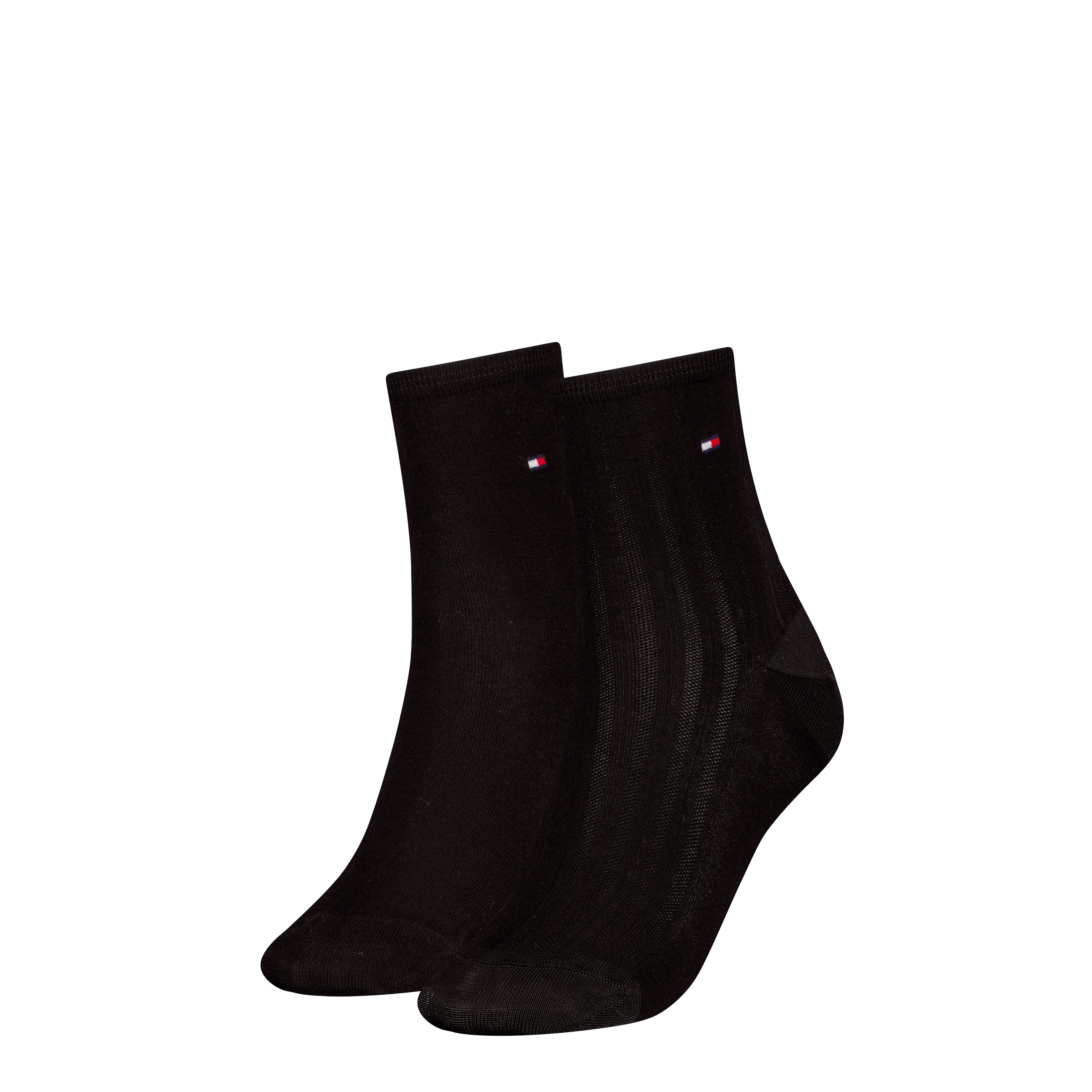 Tommy Hilfiger Socken "TH WOMEN SHORT SOCK 2P SHINE", (2 Paar), mit feinem günstig online kaufen