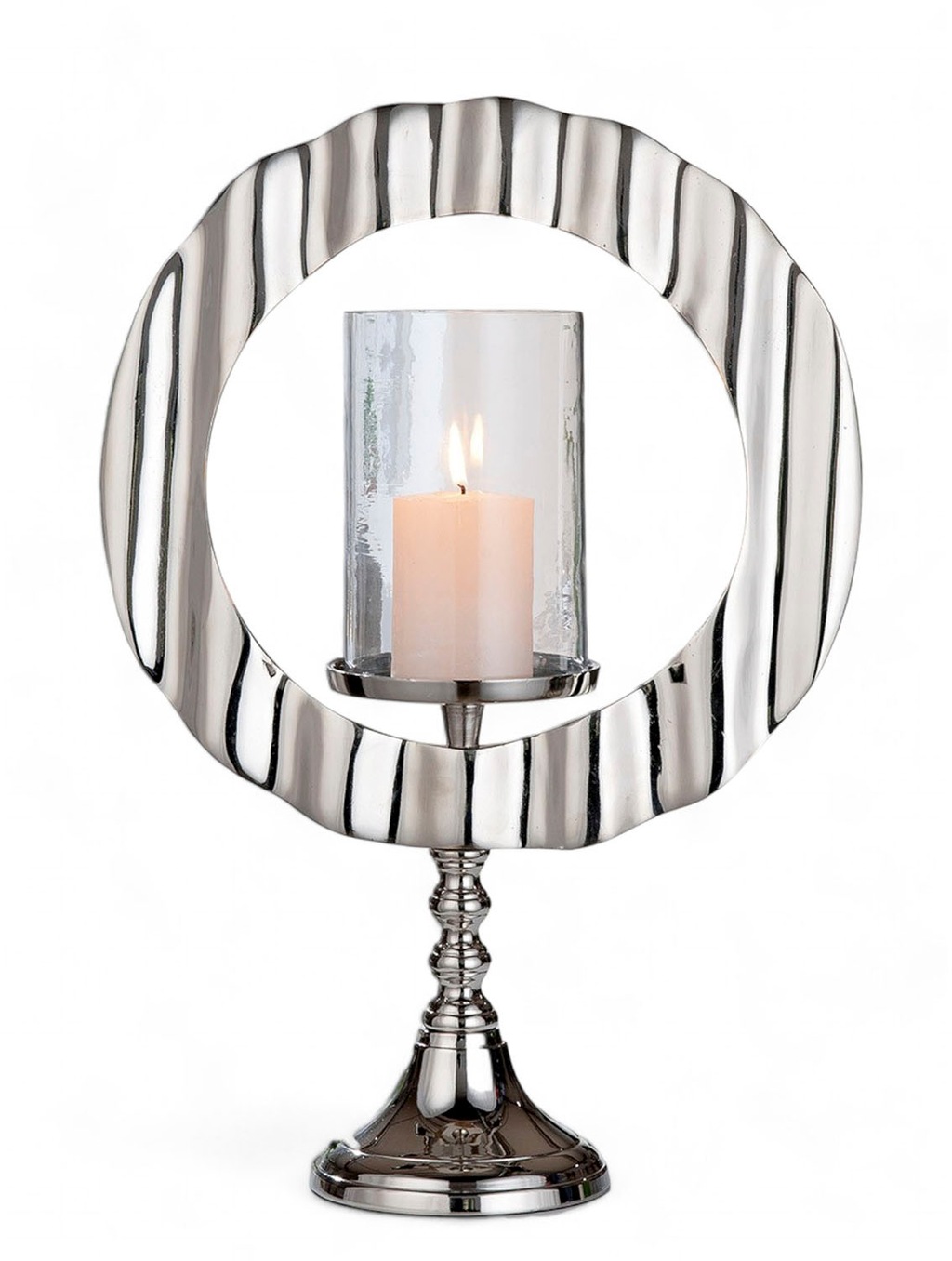 Casablanca by Gilde Windlicht "Kerzenleuchter Circulus silber", (1 St.) günstig online kaufen