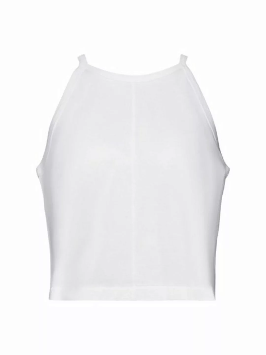 Esprit Collection T-Shirt Tanktop mit Tropfenverschluss, 100 % Baumwolle (1 günstig online kaufen