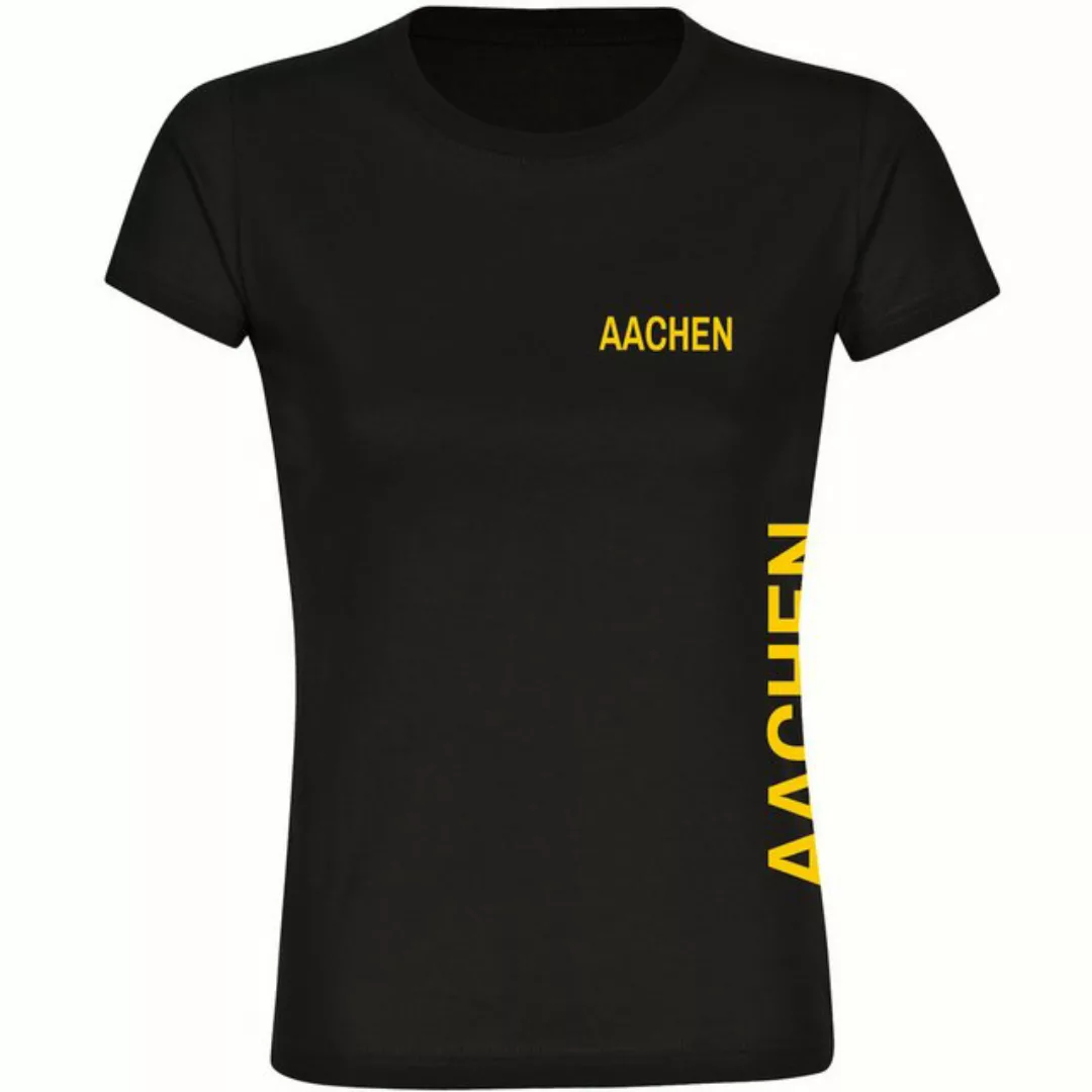 multifanshop T-Shirt Damen Aachen - Brust & Seite - Frauen günstig online kaufen