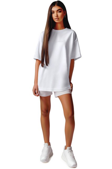 Reichstadt Oversize-Shirt Casual Oversize Shirt 23RSW044 White XXL mit Stit günstig online kaufen