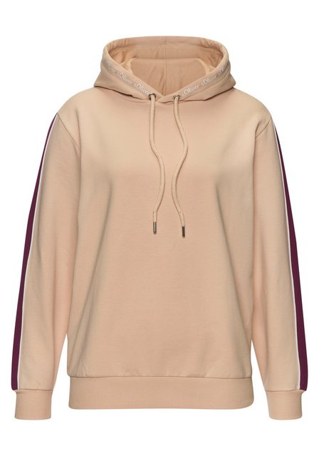 s.Oliver Hoodie - Kapuzensweatshirt mit Kontrast Einsätzen, Loungewear günstig online kaufen