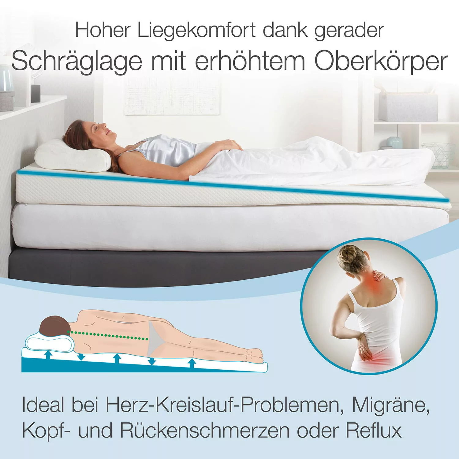 Bestschlaf Keilmatratze »Gelschaum«, 80x200 cm günstig online kaufen