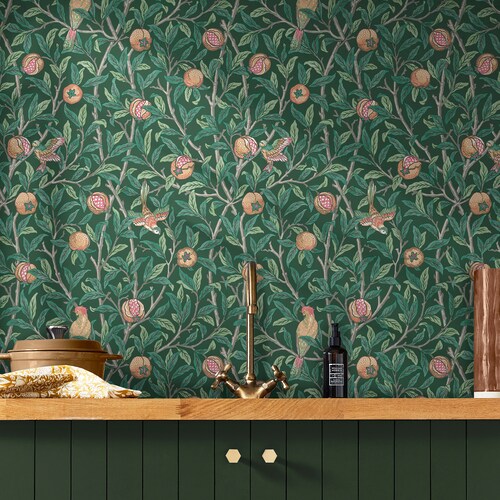 WILLIAM MORRIS AT HOME Vliestapete »Bird & Pomegranate«, Retro, Design Tape günstig online kaufen