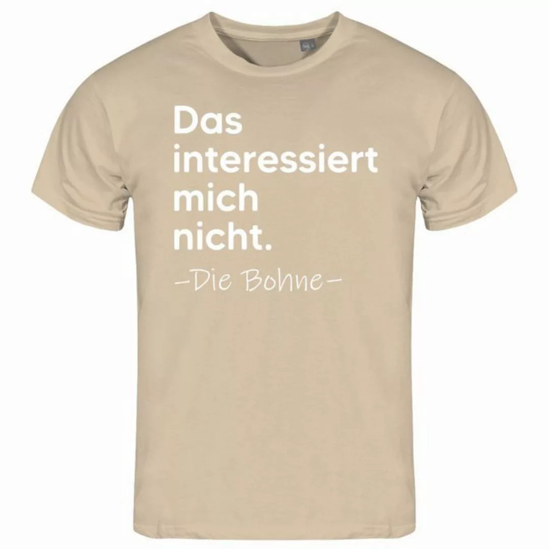 deinshirt Print-Shirt Herren T-Shirt Das interessiert mich nicht. DIE BOHNE günstig online kaufen