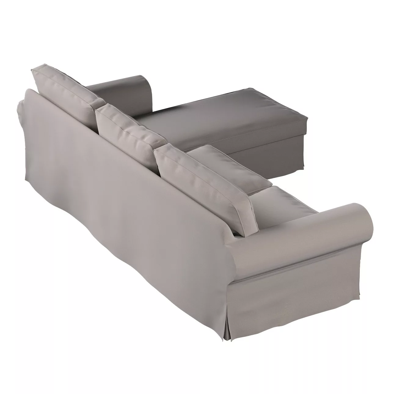 Bezug für Ektorp 2-Sitzer Sofa mit Recamiere, beige, Ektorp 2-Sitzer Sofabe günstig online kaufen