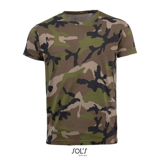 SOLS Rundhalsshirt SOL'S Herren Camouflage T-Shirt Army Tarn Shirt Tarnshir günstig online kaufen