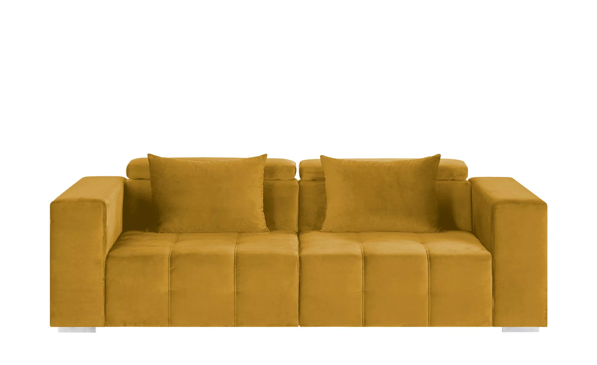 switch Big Sofa - gold - 261 cm - 79 cm - 120 cm - Polstermöbel > Sofas > B günstig online kaufen