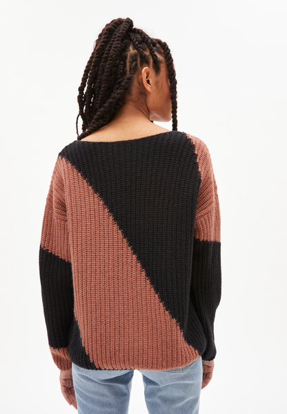 Saadie Striped - Damen Pullover Aus Bio-woll Mix günstig online kaufen