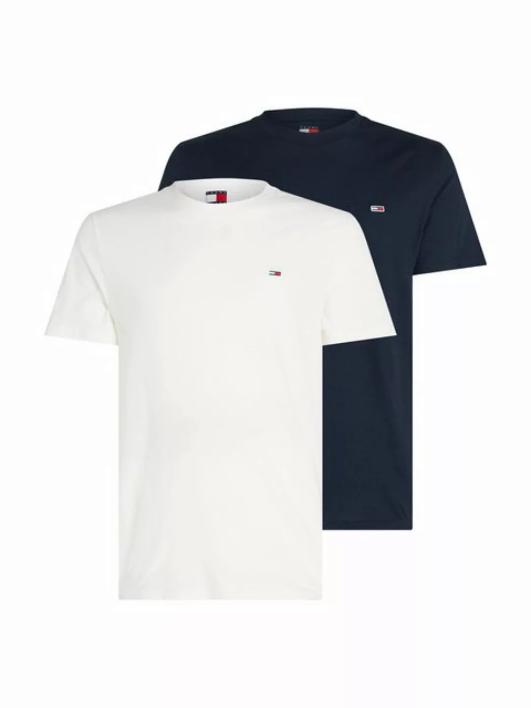 Tommy Jeans Plus Rundhalsshirt TJM XSLIM 2PACK JERSEY TEE EXT (Packung, 2er günstig online kaufen