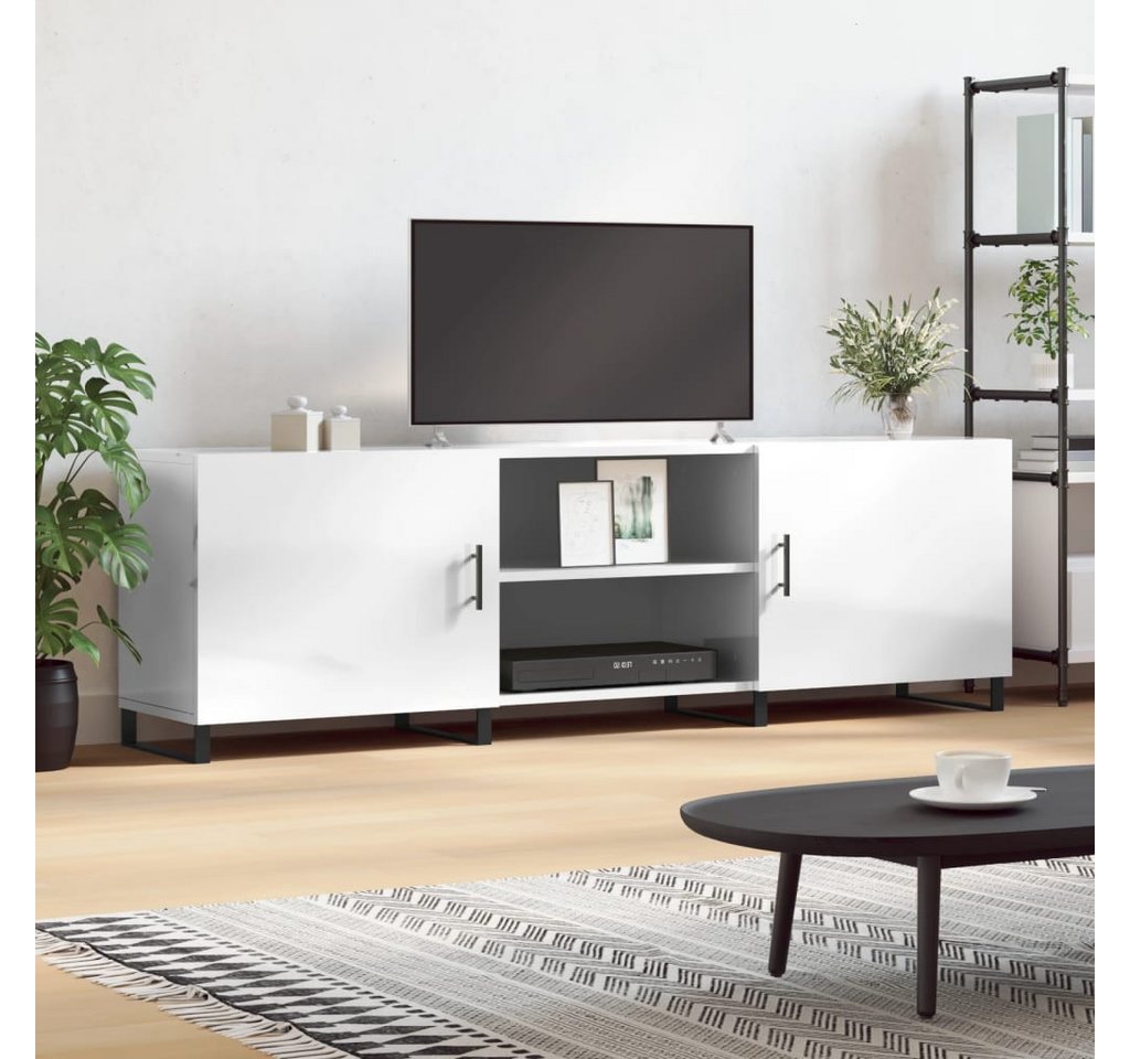 vidaXL TV-Schrank TV-Schrank Hochglanz-Weiß 150x30x50 cm Spanplatte günstig online kaufen