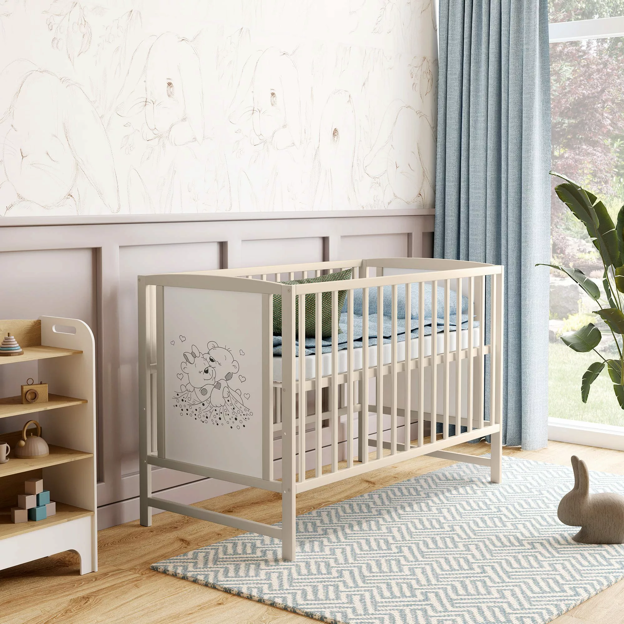 Baby-Delux Babybett Mia mit Matratze, Kinderbett günstig online kaufen