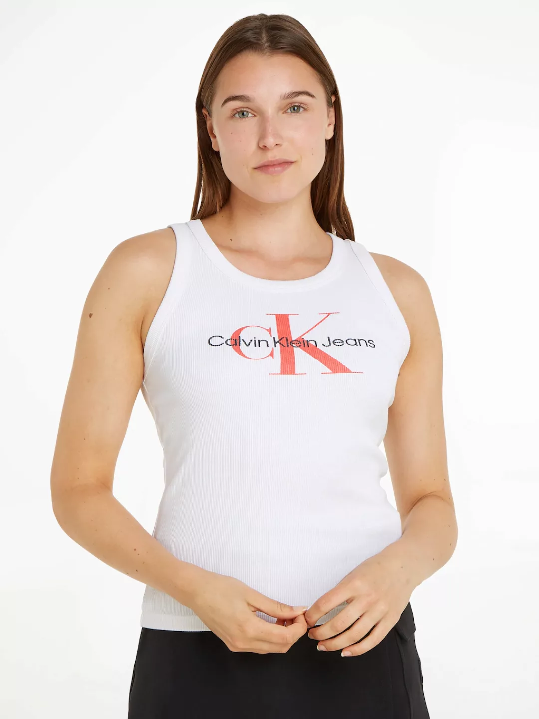 Calvin Klein Jeans Tanktop ARCHIVAL MONOLOGO RIB TANK mit Logomarkenlabel günstig online kaufen