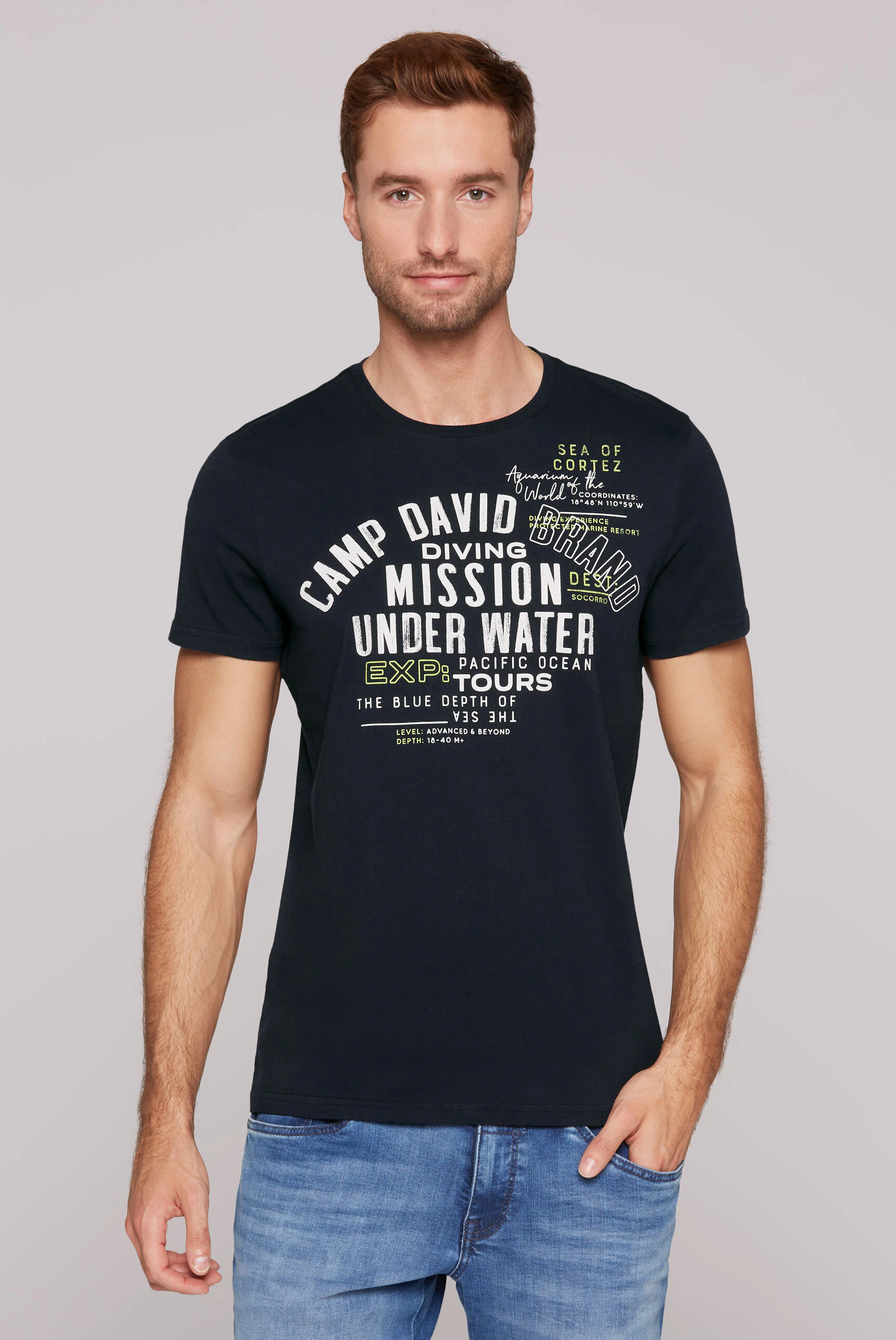 CAMP DAVID Rundhalsshirt, mit Baumwolle günstig online kaufen