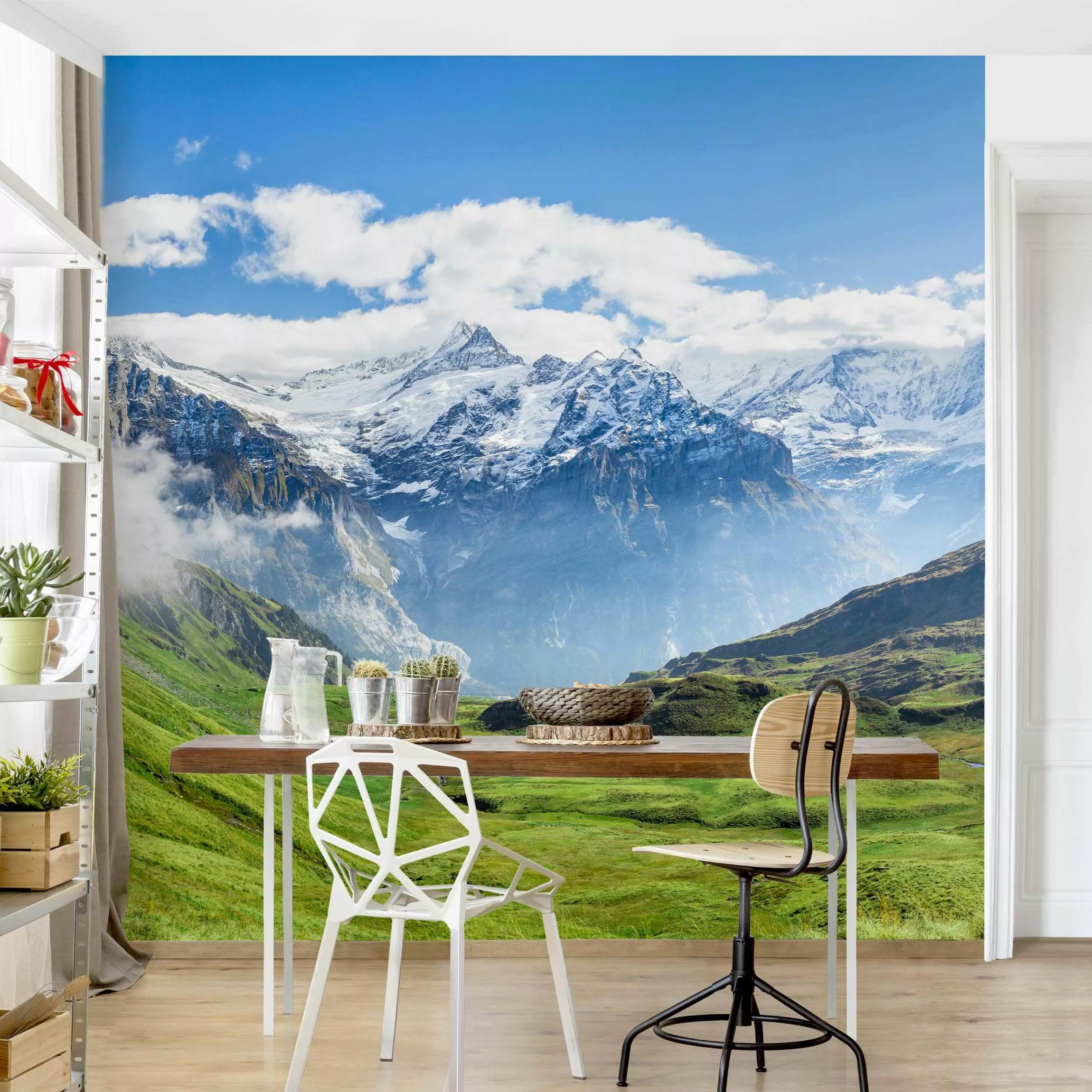 Fototapete Schweizer Alpenpanorama günstig online kaufen