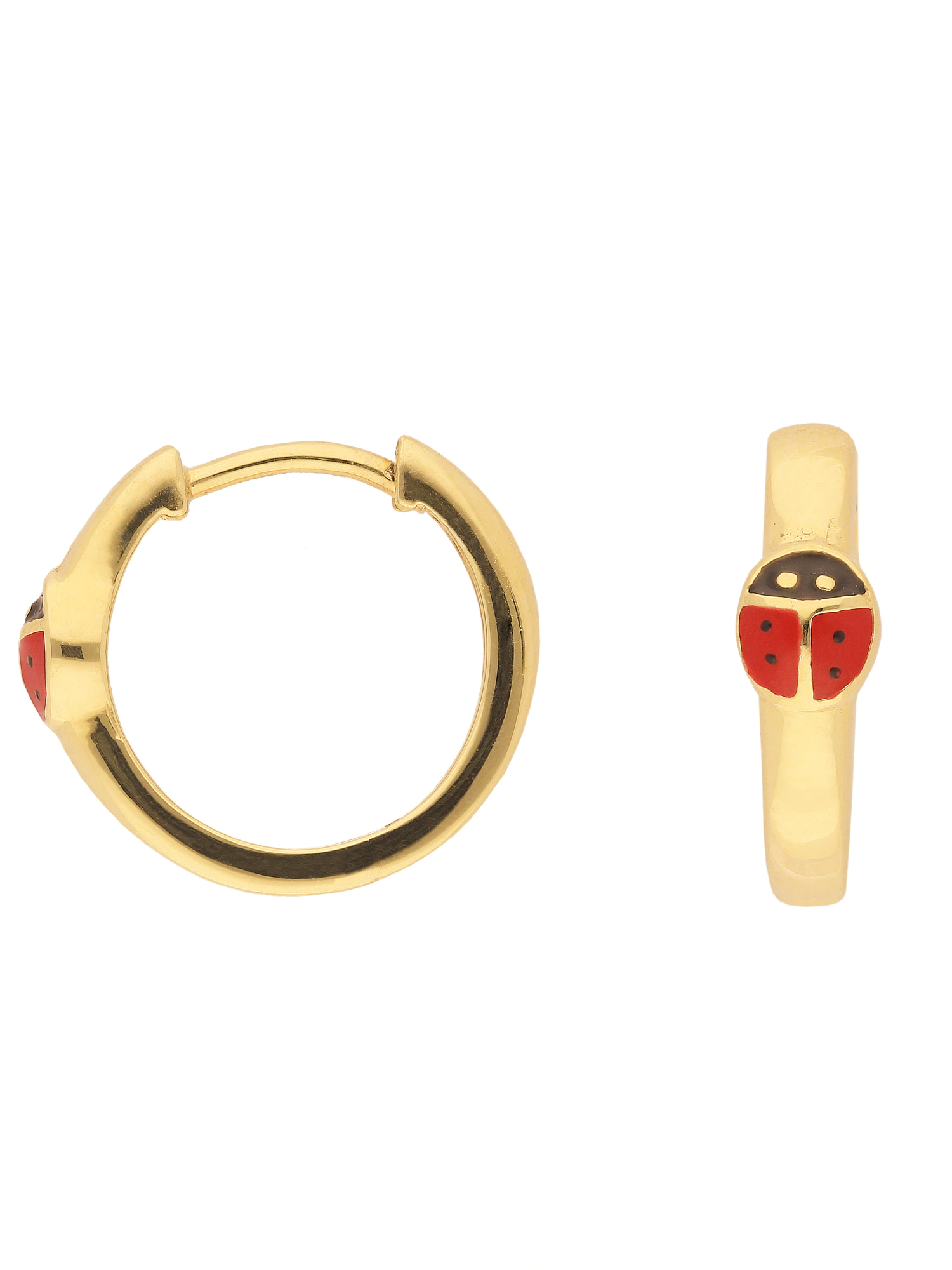 Adelia´s Paar Ohrhänger "1 Paar 333 Gold Ohrringe / Creolen Marienkäfer Ø 1 günstig online kaufen