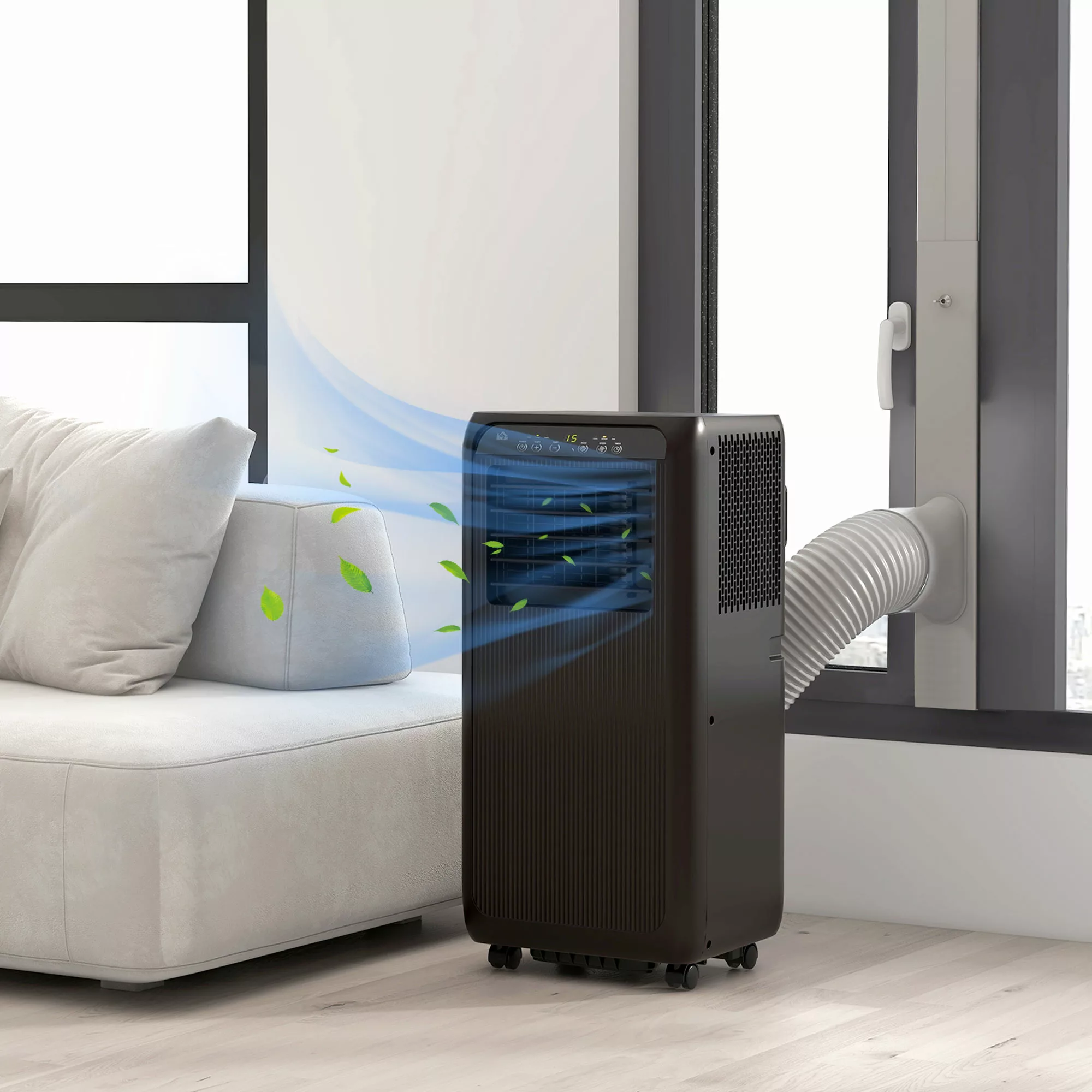 HOMCOM Klimaanlage Mobil Klimagerät 3-in-1 Kühlung, Lüftung, Entfeuchtung, günstig online kaufen