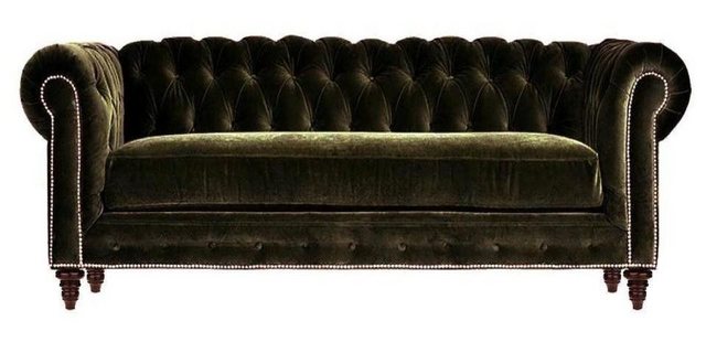 Xlmoebel 3-Sitzer Modernes Chesterfield-Sofa mit drei Sitzen Samtstoff, 1 T günstig online kaufen