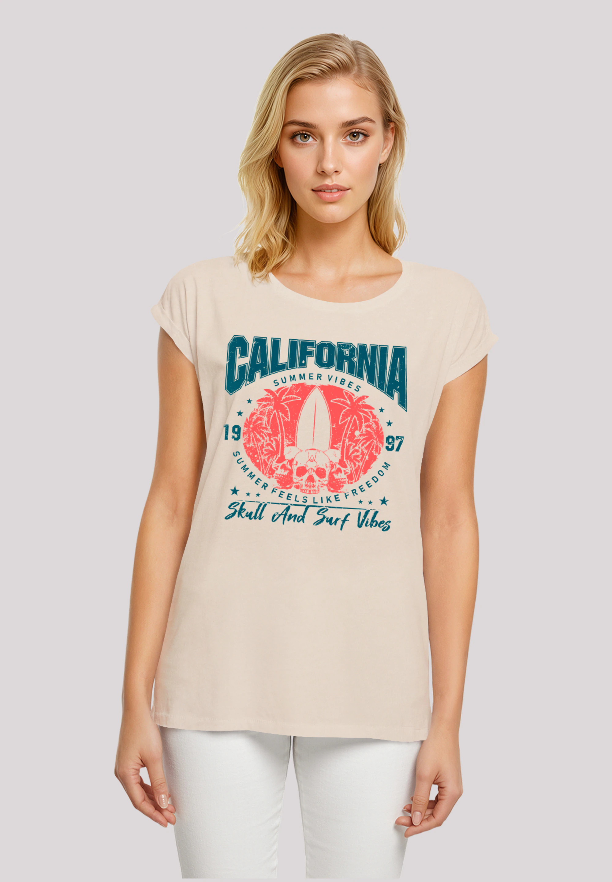 F4NT4STIC T-Shirt "California skull summer vibes", Premium Qualität günstig online kaufen