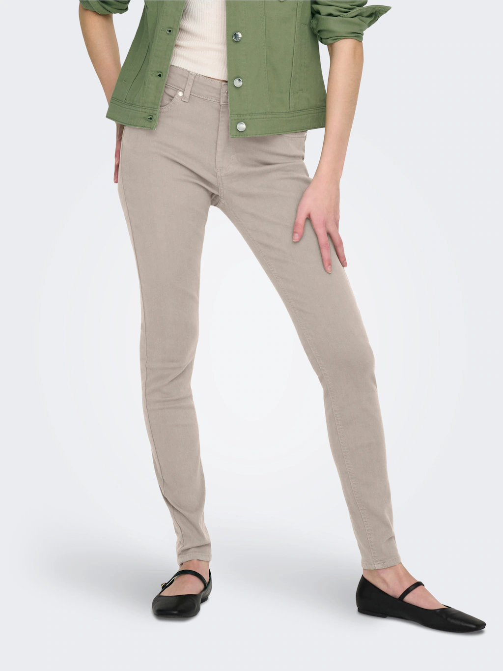 ONLY Skinny-fit-Jeans "ONLBLUSH MID SKINNY COL PANT PNT RP" günstig online kaufen