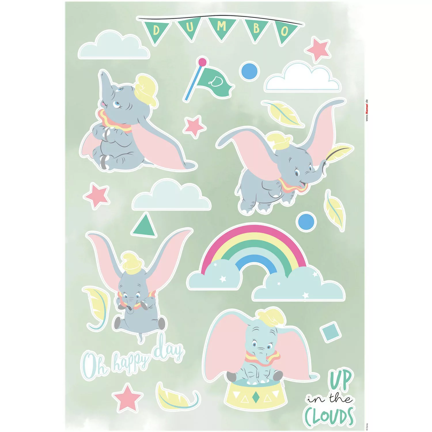 Komar Deko-Sticker Dumbo Daydream 50 x 70 cm günstig online kaufen