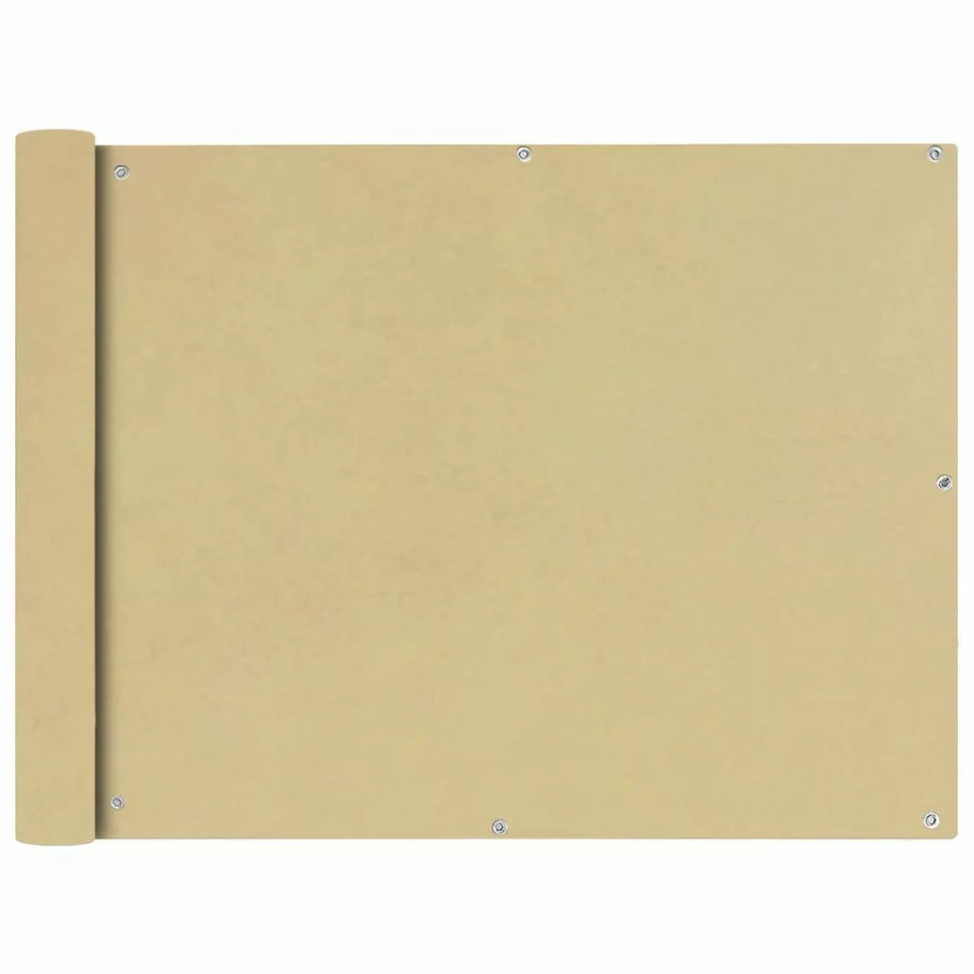 Balkonsichtschutz Oxfordgewebe 90x600 Cm Beige günstig online kaufen