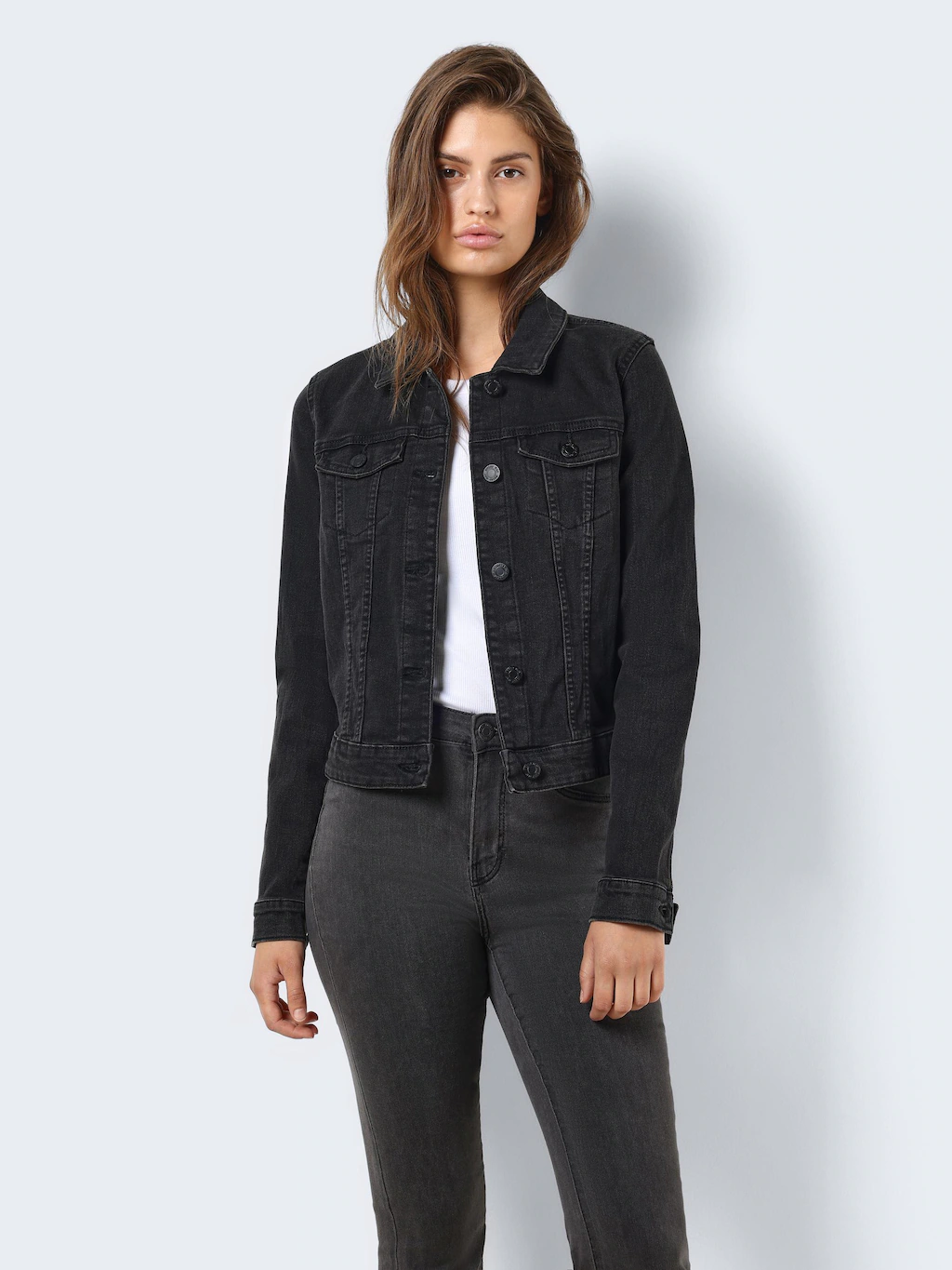 Noisy may Jeansjacke "NMDEBRA L/S BLACK DENIM JACKET NOOS" günstig online kaufen