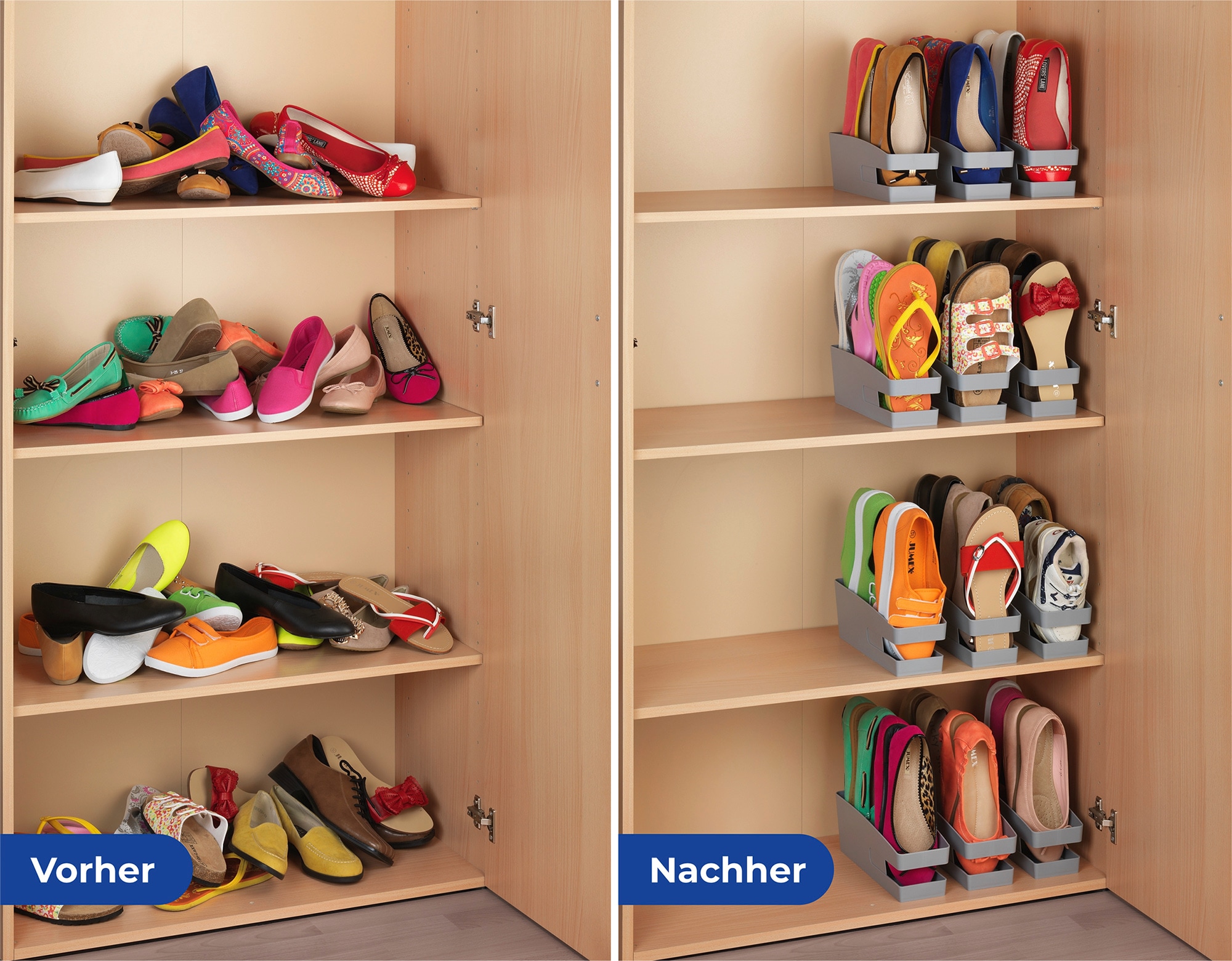 Maximex Schuhstapler, (3 tlg.), für Ballerinas, für bis zu 9 Paar Schuhe günstig online kaufen