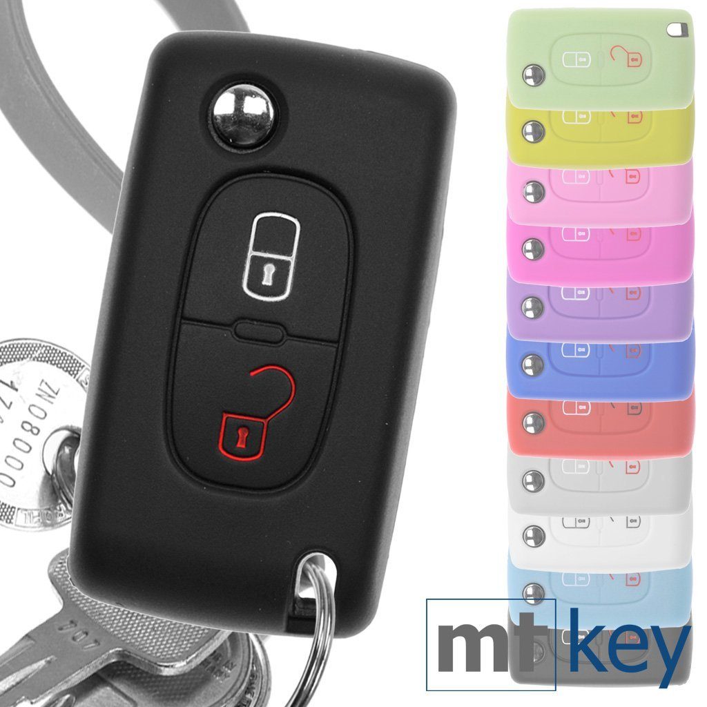 mt-key Schlüsseltasche Autoschlüssel Softcase Silikon Schutzhülle günstig online kaufen