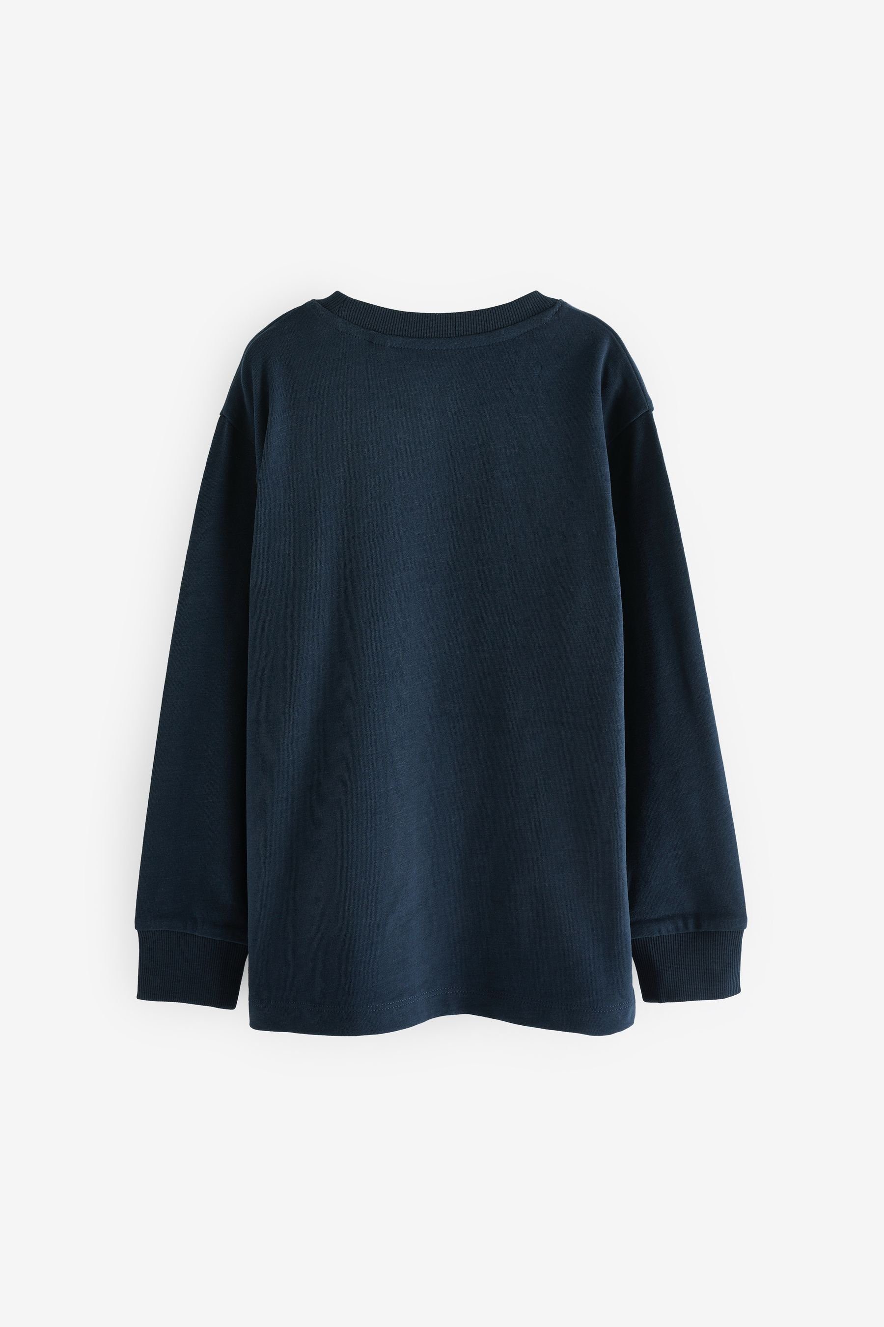 Next Langarmshirt Bequemes Langarm-T-Shirt (1-tlg) günstig online kaufen