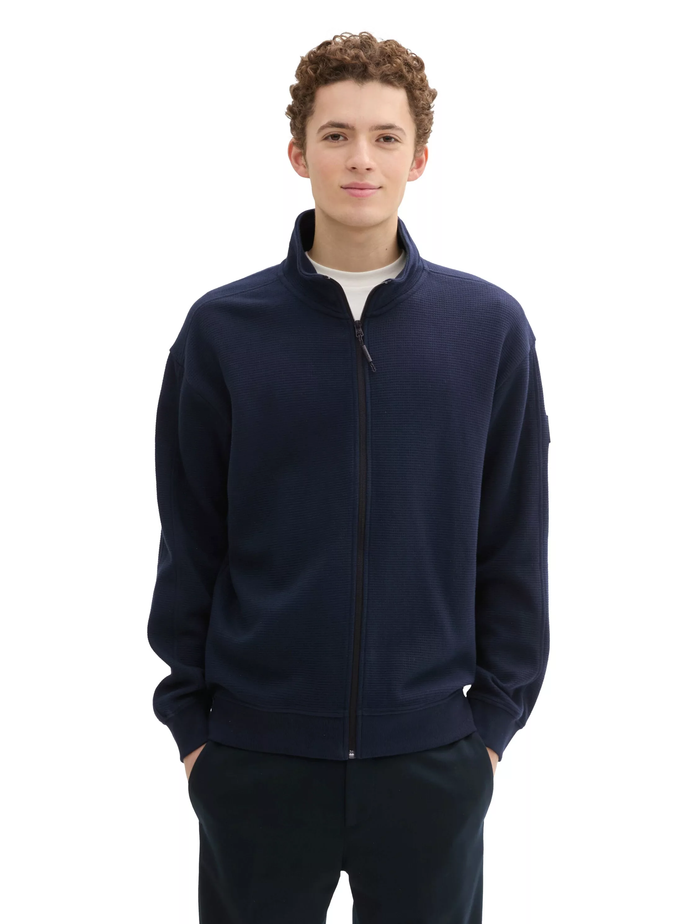 TOM TAILOR Denim Sweatjacke mit Stehkragen günstig online kaufen