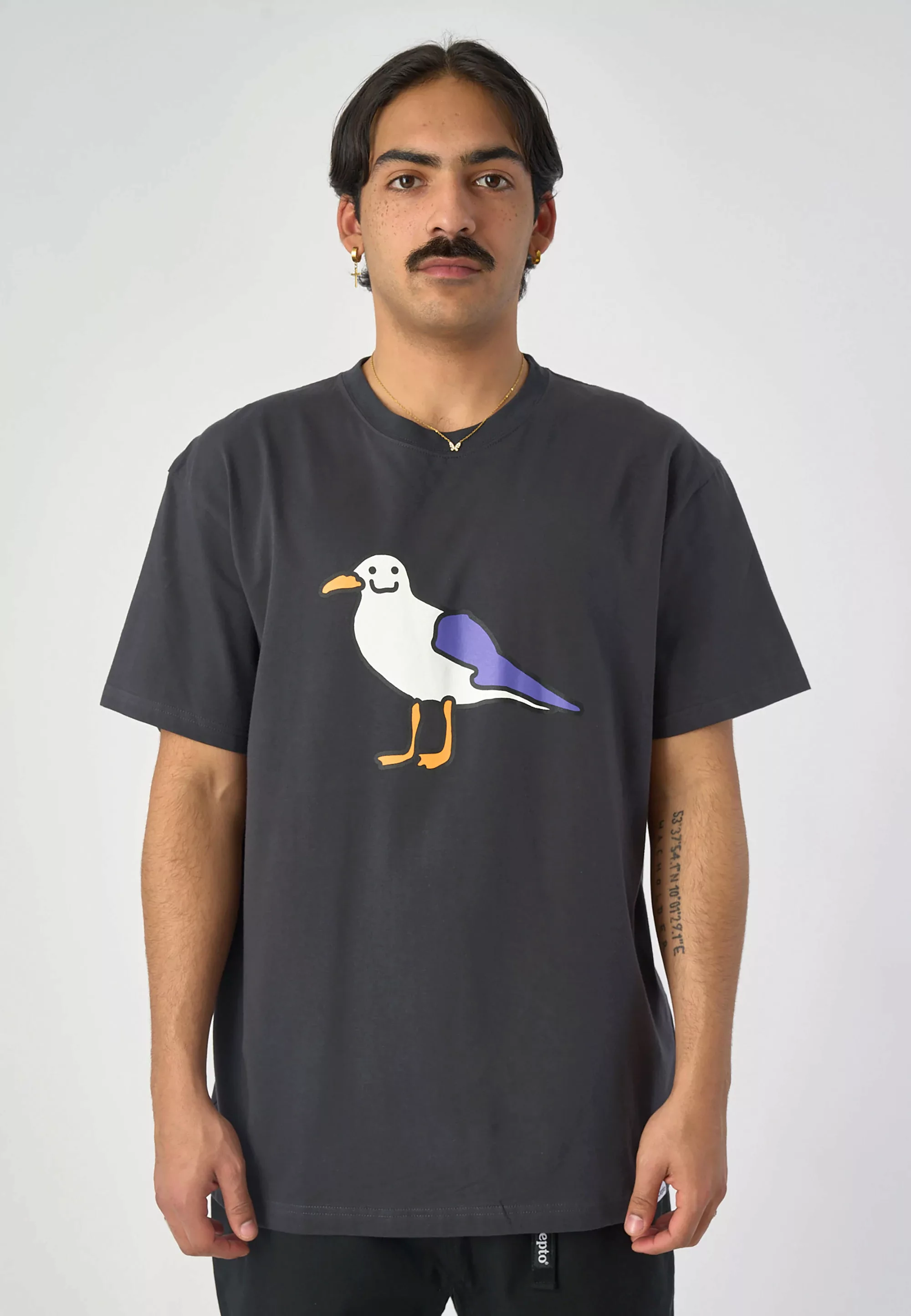 Cleptomanicx T-Shirt "Smile Gull", mit humorvollem Motiv günstig online kaufen