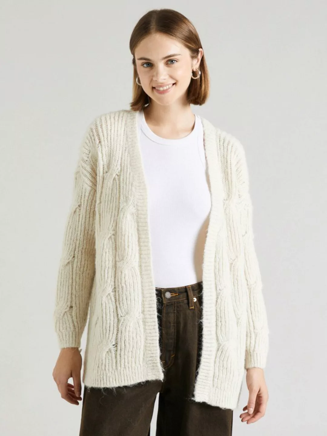 ONLY Strickjacke ONLLELA LIFE (1-tlg) Lochmuster günstig online kaufen