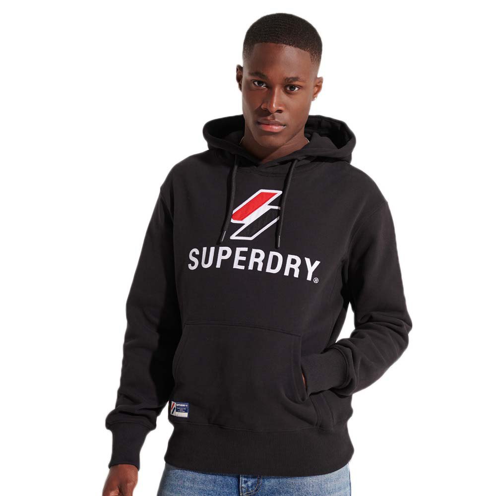 Superdry Code Logo Apq2 Kapuzenpullover 2XL Black günstig online kaufen